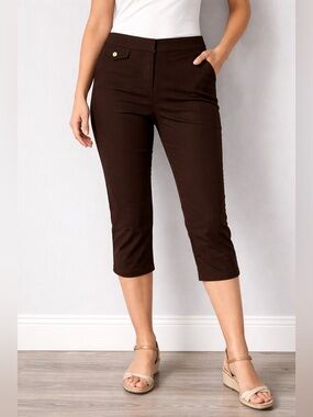 LOFT Brown slim Stretch Chinos for women
